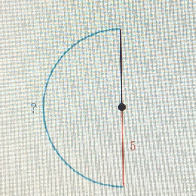 5 Find the arc length of the semicircle. Elther enter an exact answer in terms of-example-1