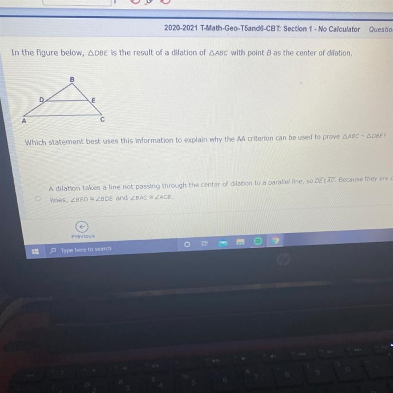 Which statement best uses this information to explain why the AA criterion can be-example-1