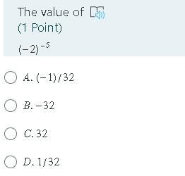 The value of(-2 )-5 please help-example-1