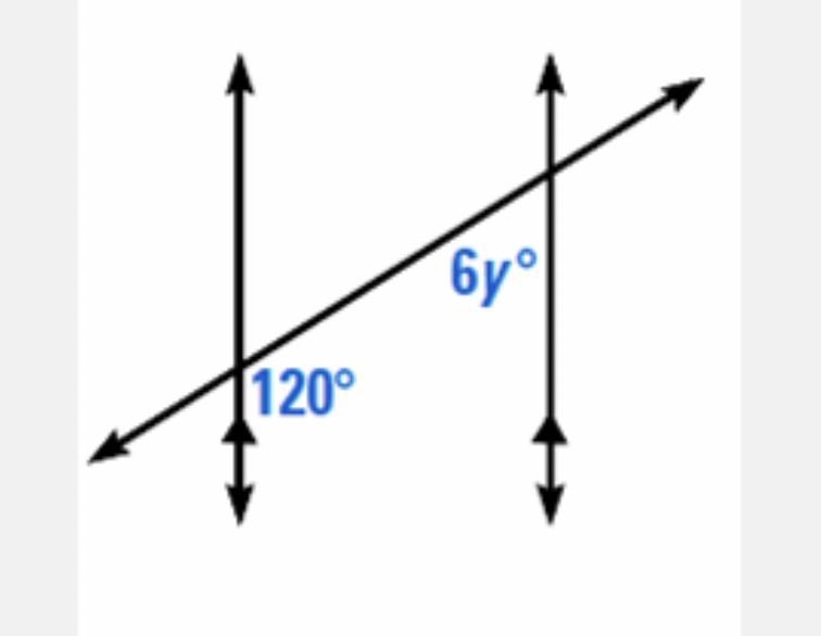 Solve for Y (geometry) show work pls-example-1