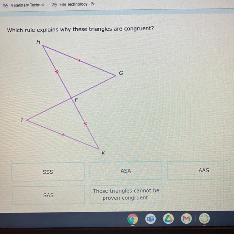 Which rule explains why these triangles are congruent?-example-1