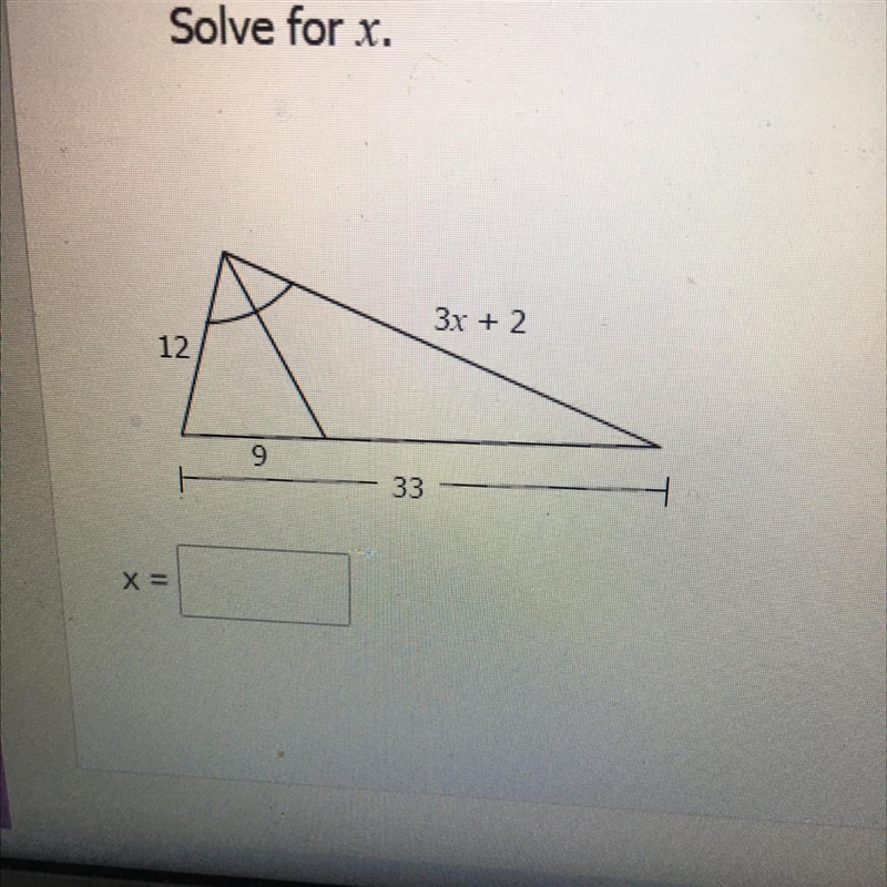 Solve for x. Help please-example-1