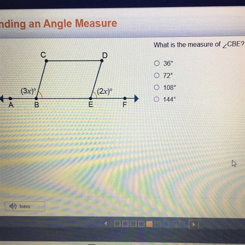 Finding an Angle Measure-example-1