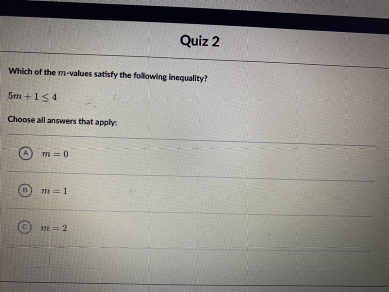 Inequality Choose all answers that apply-example-1