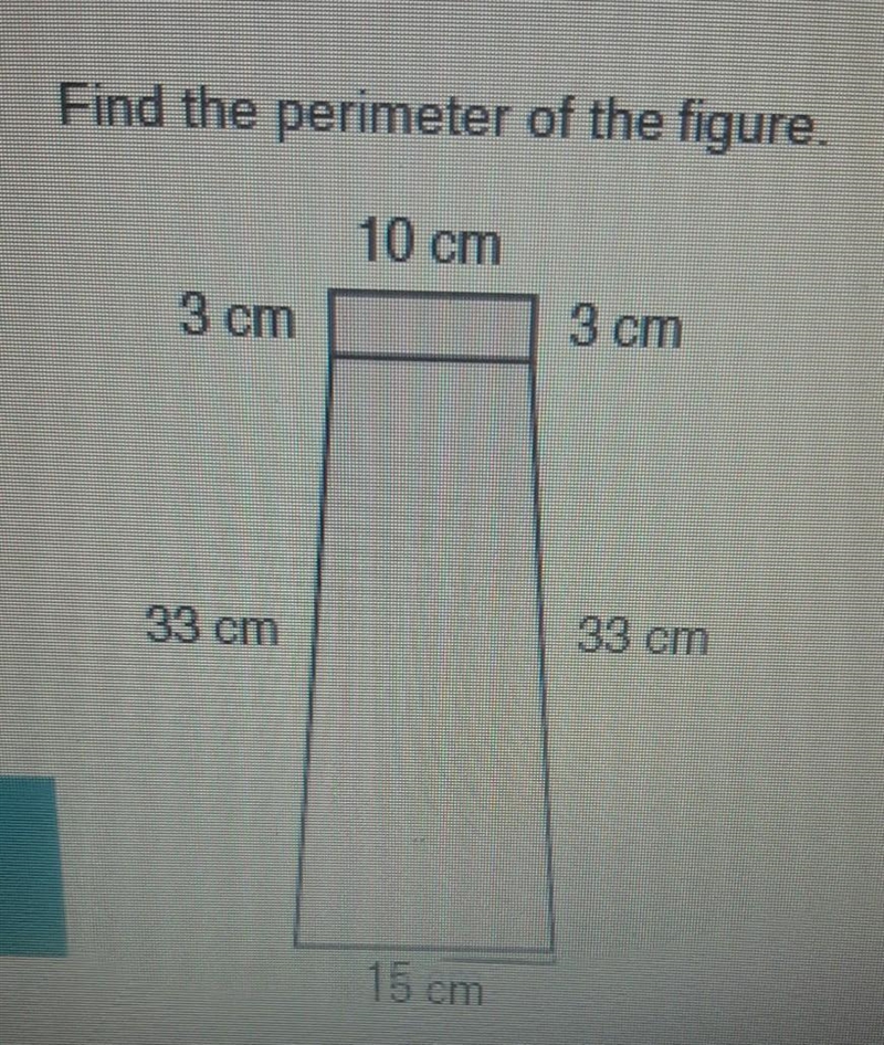 Find the perimeter of the figure.​-example-1