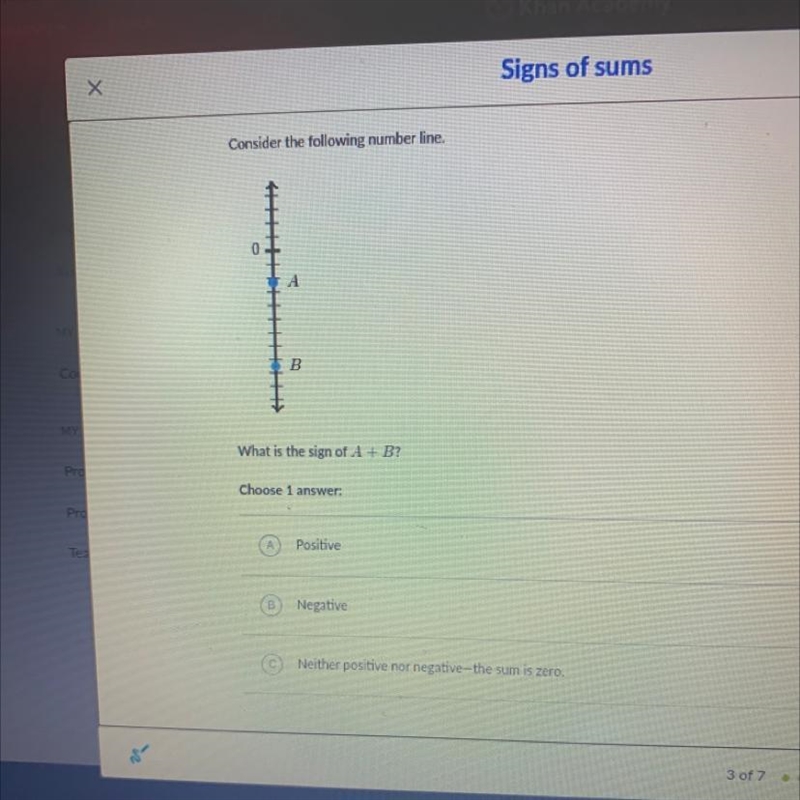 What is the sign of A + B-example-1