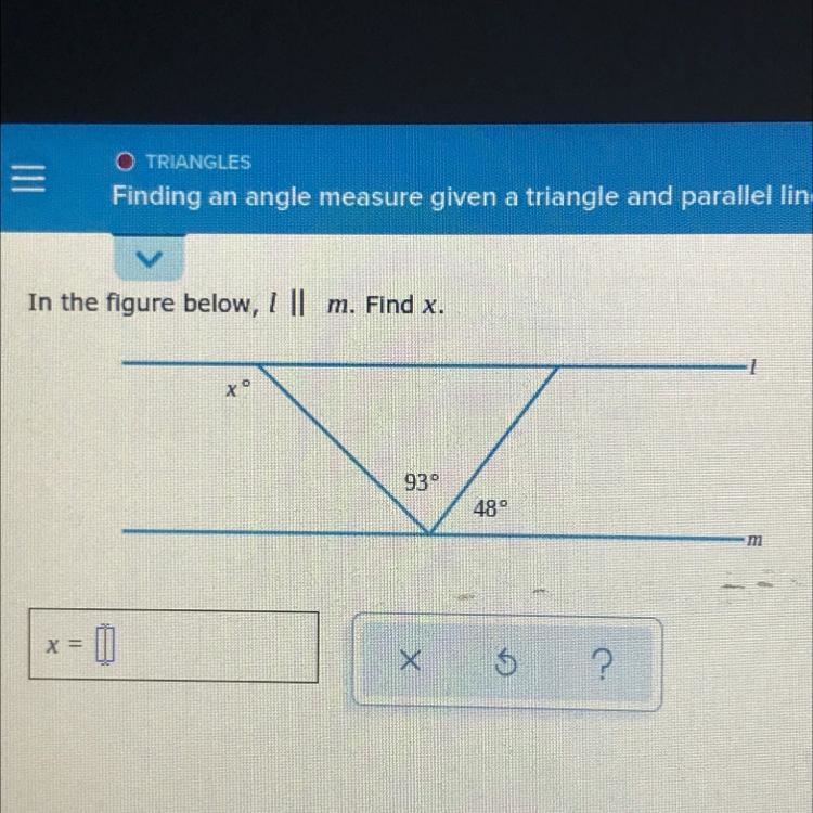 Find x. PLSSSS HELP HURRYYY !!-example-1