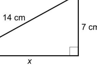 Work out the length of x show working out​-example-1