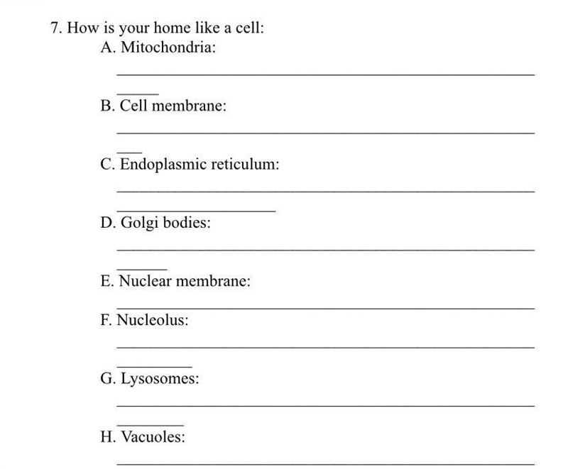 How is your home like a cell-example-1