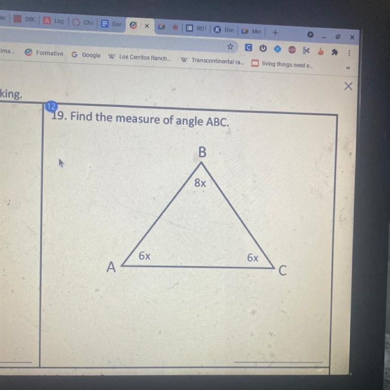 Write the measure of angle b-example-1