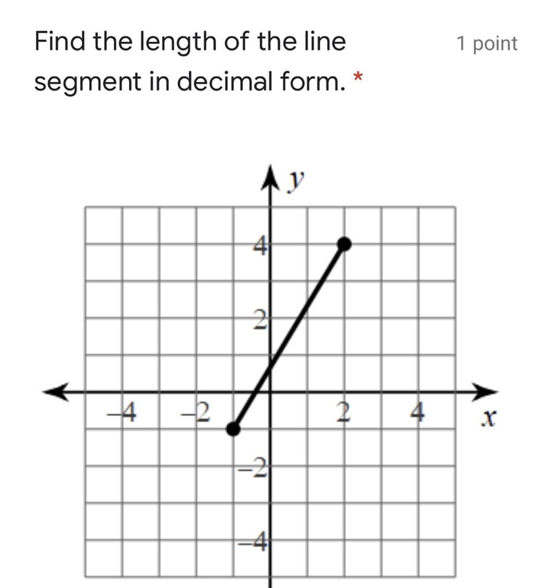 Find the length of the line segment in decimal form.-example-1