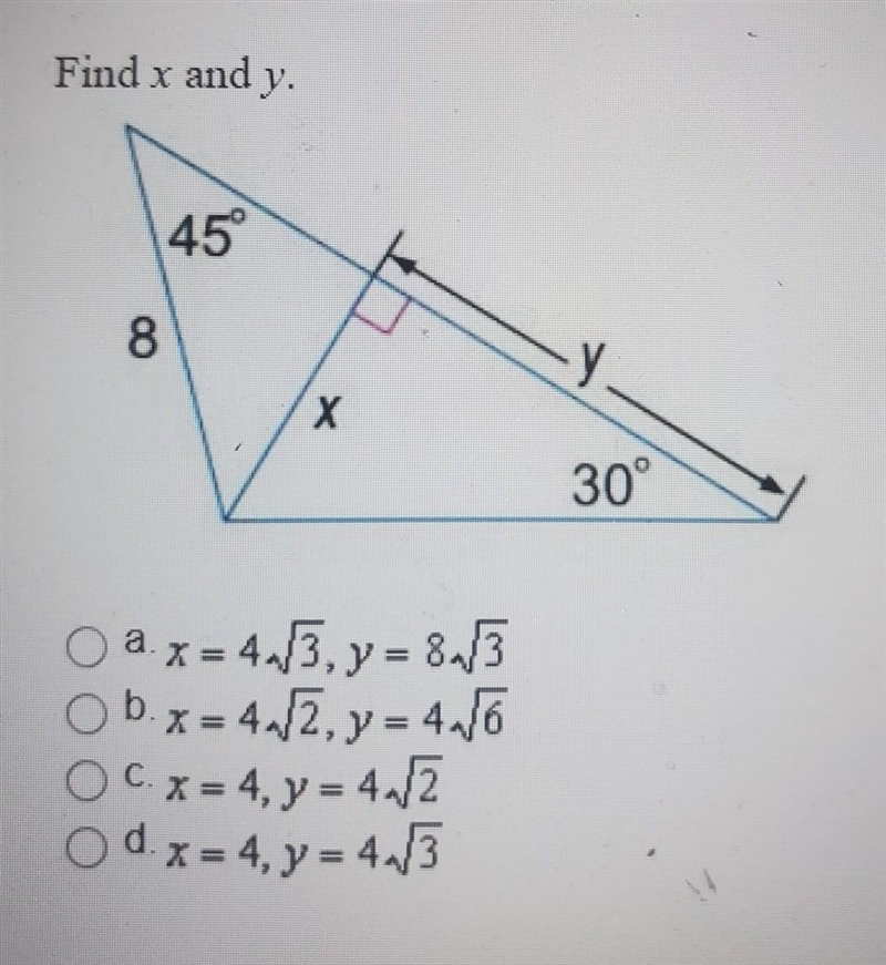 Find x and y. please help​-example-1