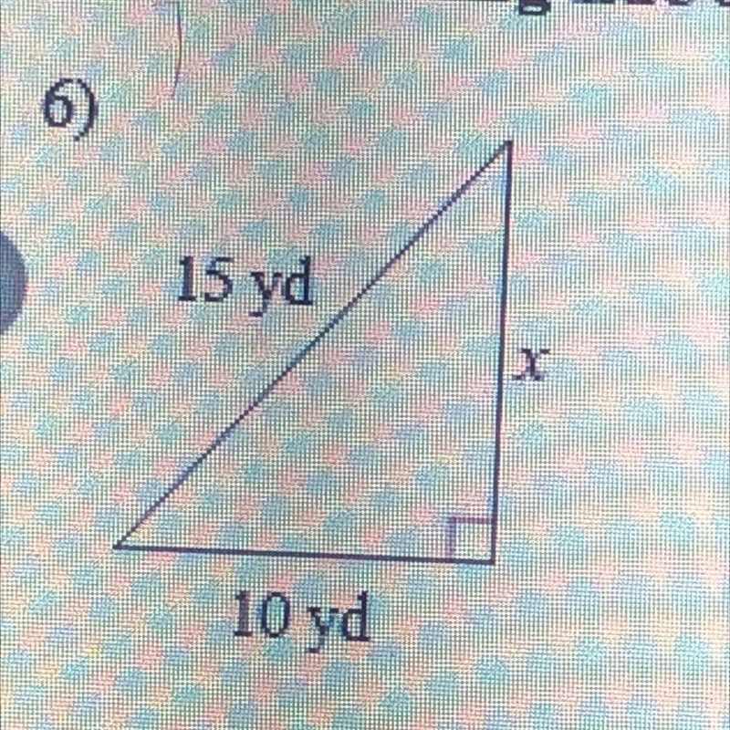 Find the missing side of the triangle. Solve for X-example-1