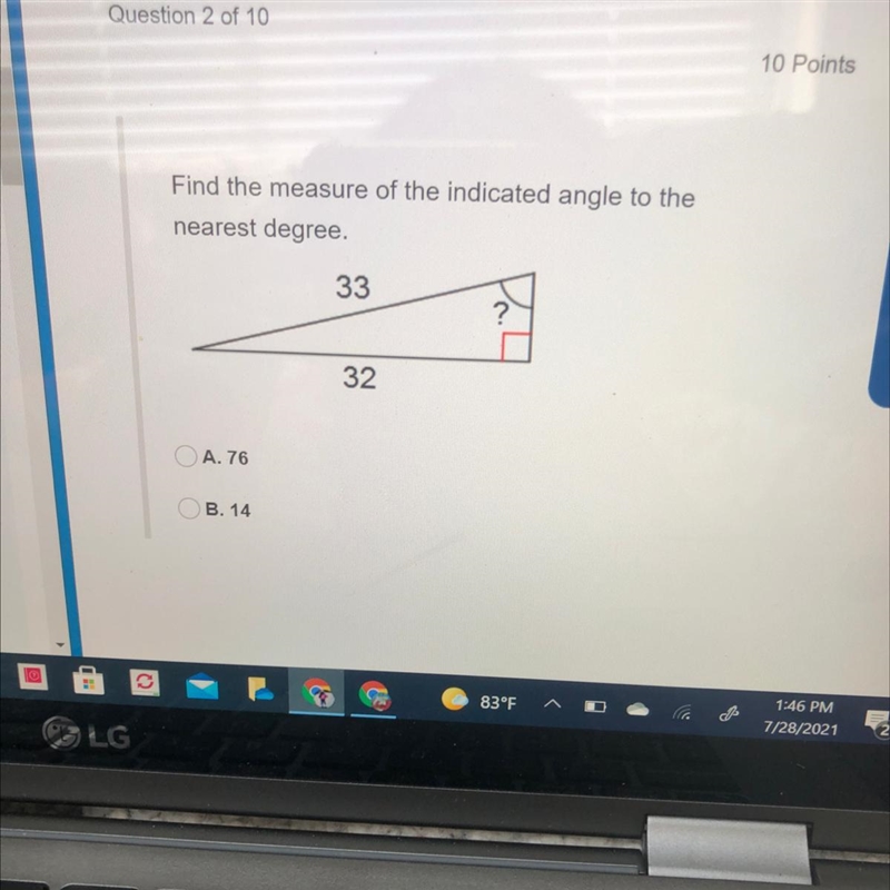 Find the measures of the indicated angle-example-1