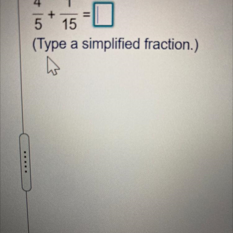 4 1 + 15 (Type a simplified fraction.) 5-example-1