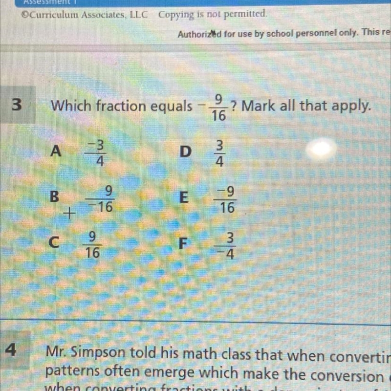 Which fraction equals - 9/16? mark all that apply.-example-1