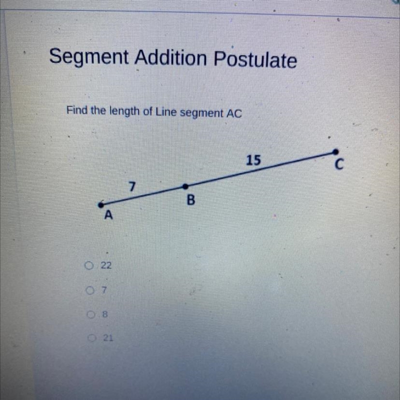 Find length of line segment ac-example-1