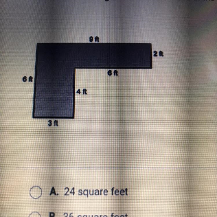 Gary is building a new L-shaped desk for his room. He wants to make sure it is large-example-1