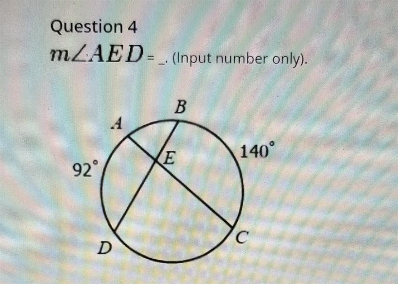 I have to find measurement of angle AED ​-example-1