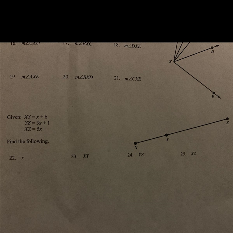 Bottom half starting from “Given: XY = x + 6”-example-1