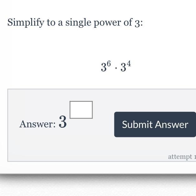 What is the single power of 3-example-1