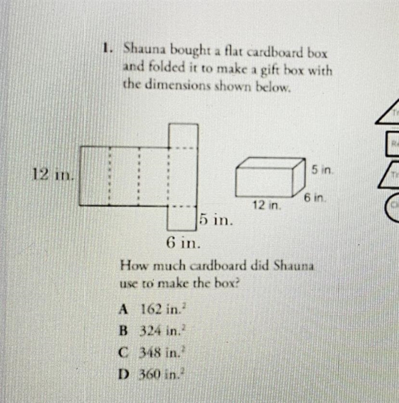 How many cardboard did Shauna use to marry the box-example-1