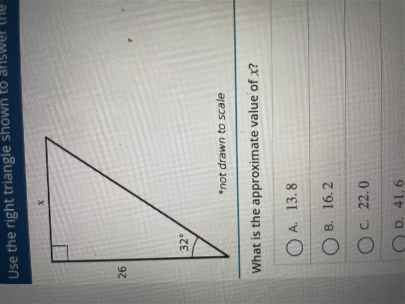 What is the approximate value of x.-example-1