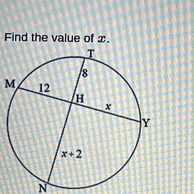 Find the value of x. PLEASE HELP ASAP! A.4 B. 16 С. 5 D. 12-example-1