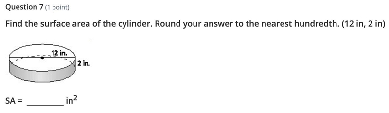 Find the surface area of the cylinder. Round your answer to the nearest hundredth-example-1