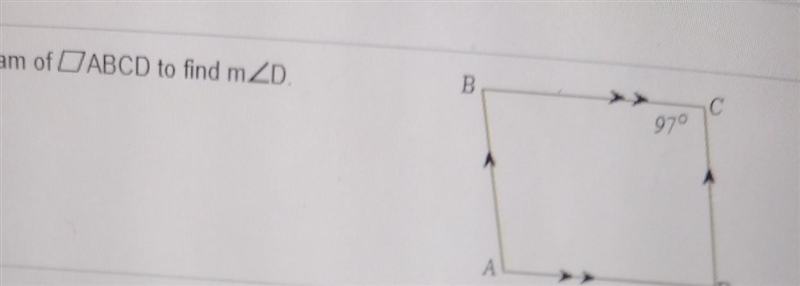 Use the diagram of ◾ABC to find m<D M<D=​-example-1