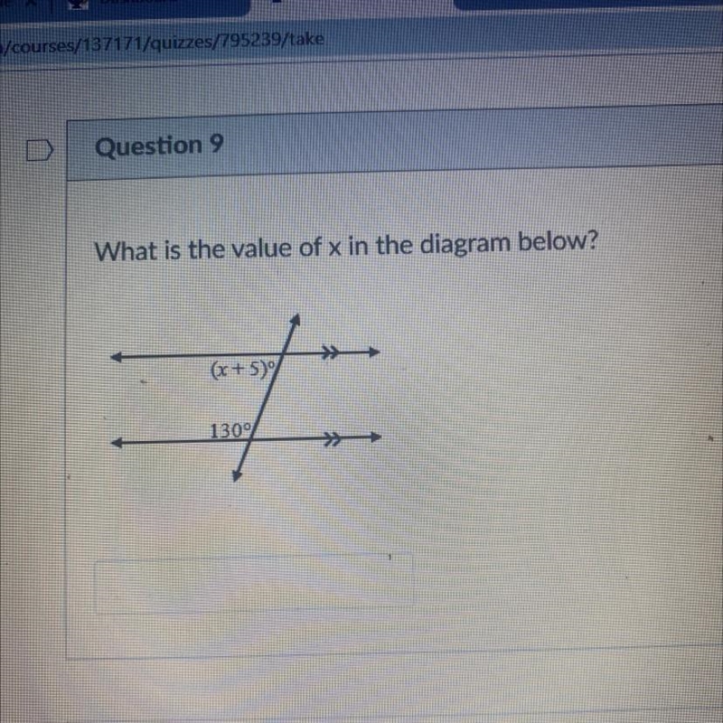 What is the value of x in the diagram below?-example-1