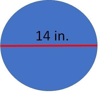 Pleaseeee help!!!! 1. Find the -circumference- of the circle below. Round your answer-example-1