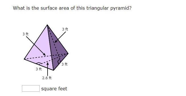 What is the surface area of this triangular pyramid?-example-1