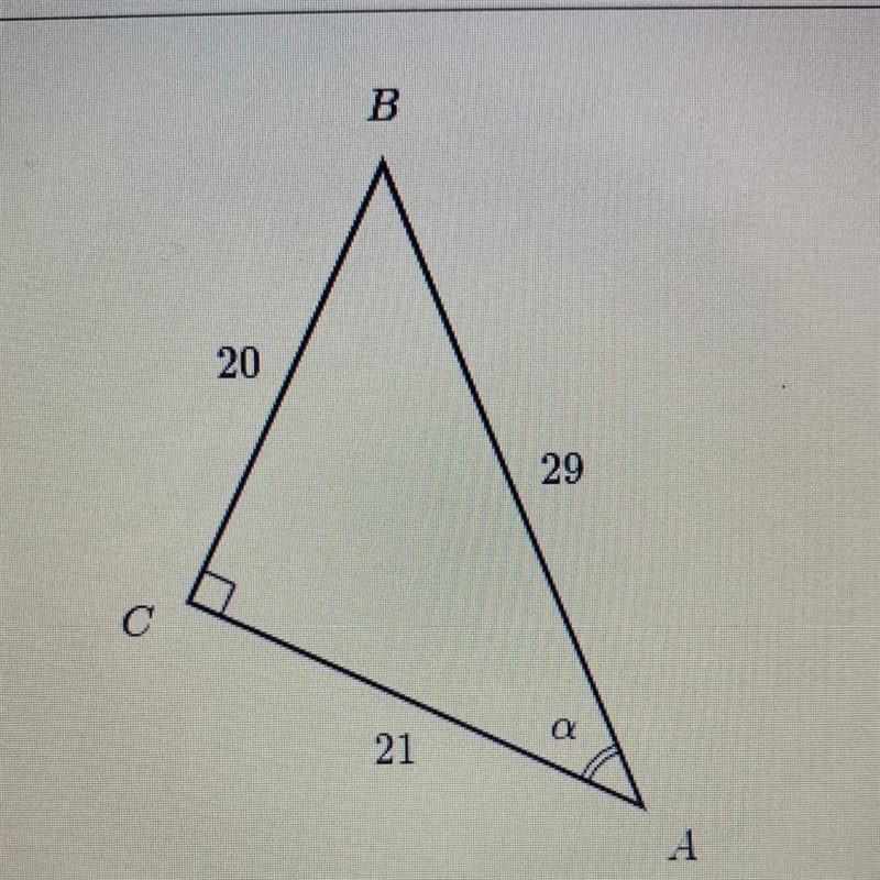 Find sin(a) in the triangle. Choose 1 answer:-example-1