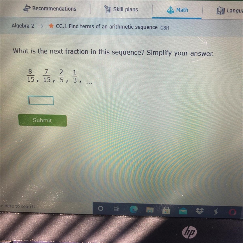 Please find the next fraction to this sequence! Right answers only!-example-1