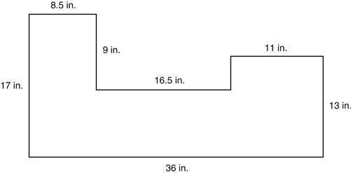 Each vertex of the polygon shown below forms a right angle. The side measurements-example-1