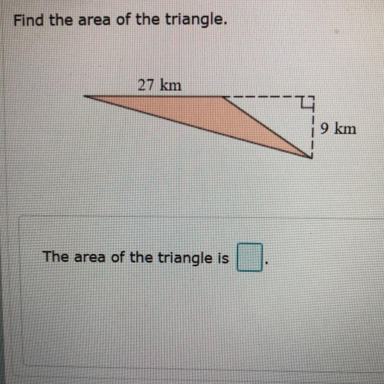 Find the area of the triangle (white)-example-1