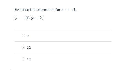 I NEED YOUR URGENT HELP PLEASE FOR BRANLY <3 ~ Evaluate the expression for =10 , (−10)(+2)-example-1