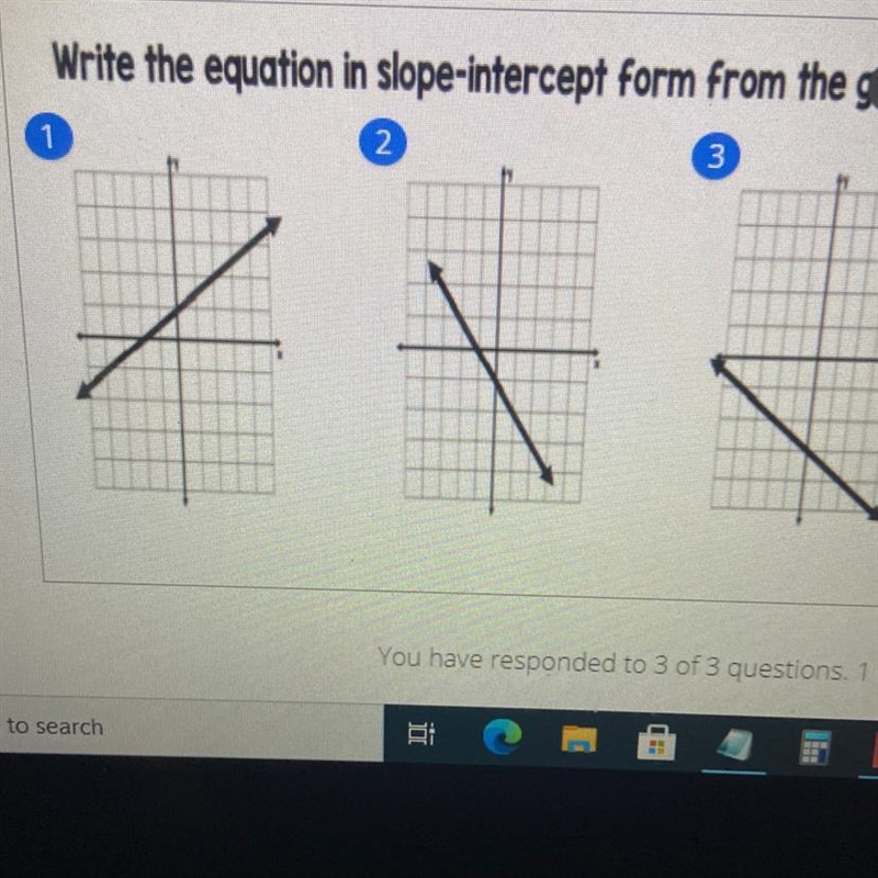 Write the equation in slope-intercept form from the graph-example-1