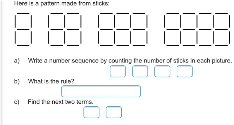 Here is a pattern made from sticks-example-1