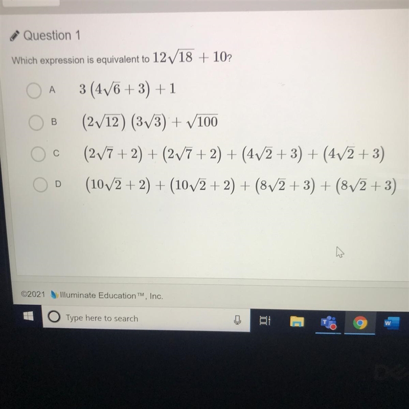 Which expression is equivalent to ^^-example-1