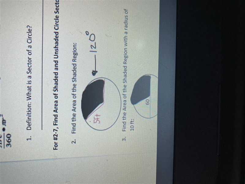 Find the area of the shaded region-example-1