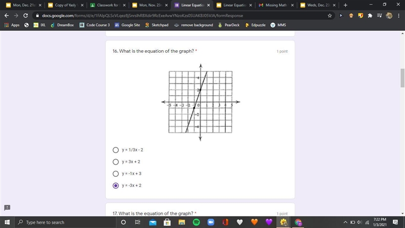 17. What is the equation of the graph? 16. What is the equation of the graph? **Please-example-2