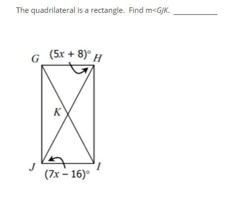 He quadrilateral is a rectangle. Find-example-1