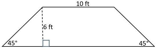 What is the area? A. 78.5 ft2 B. 110.9 ft2 C. 96.0 ft2 D. 80.9 ft2 ***SHOW WORK***-example-1