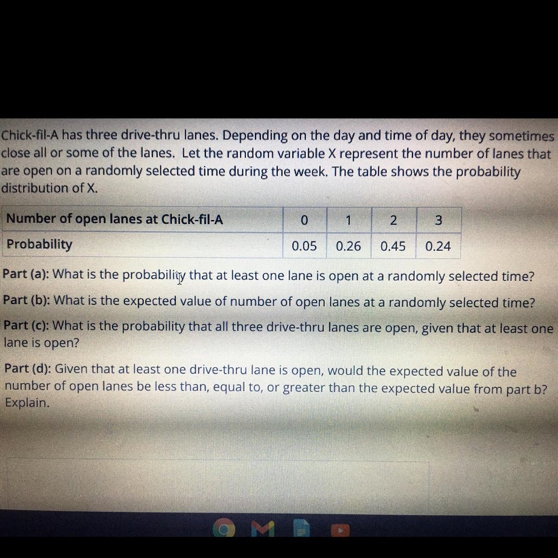 Chick-fil-A has three drive-thru lanes. Depending on the day and time of day, they-example-1