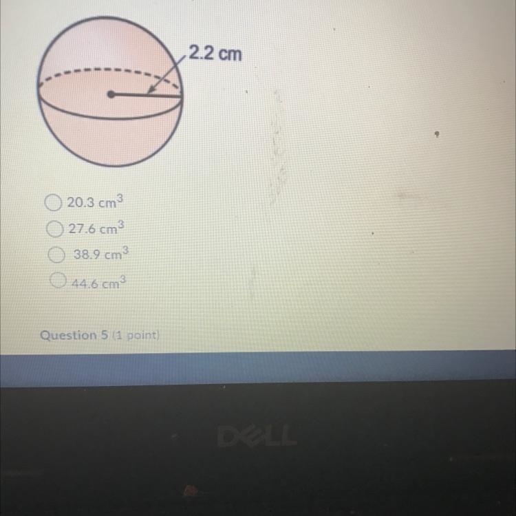 Help please find the volume of the sphere-example-1