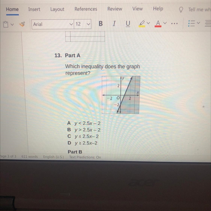 Which inequality does the graph represent?-example-1