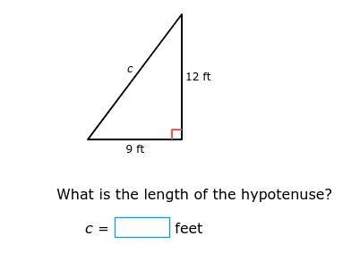 What is the length of the hypotenuse?-example-1