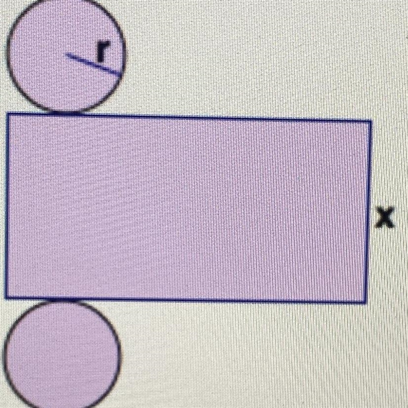 1) Given that r = 2 in and x = 3 in, determine the surface area of the cylinder. Round-example-1